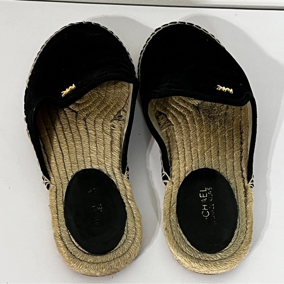 Michael Kors Black Suede Slip on Espadrille - Picture 2 of 4